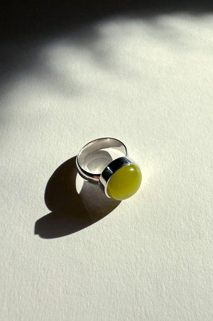 Green Cat's Eye Ring