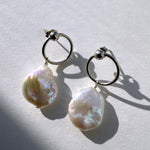 Pearl Hoop Earrings