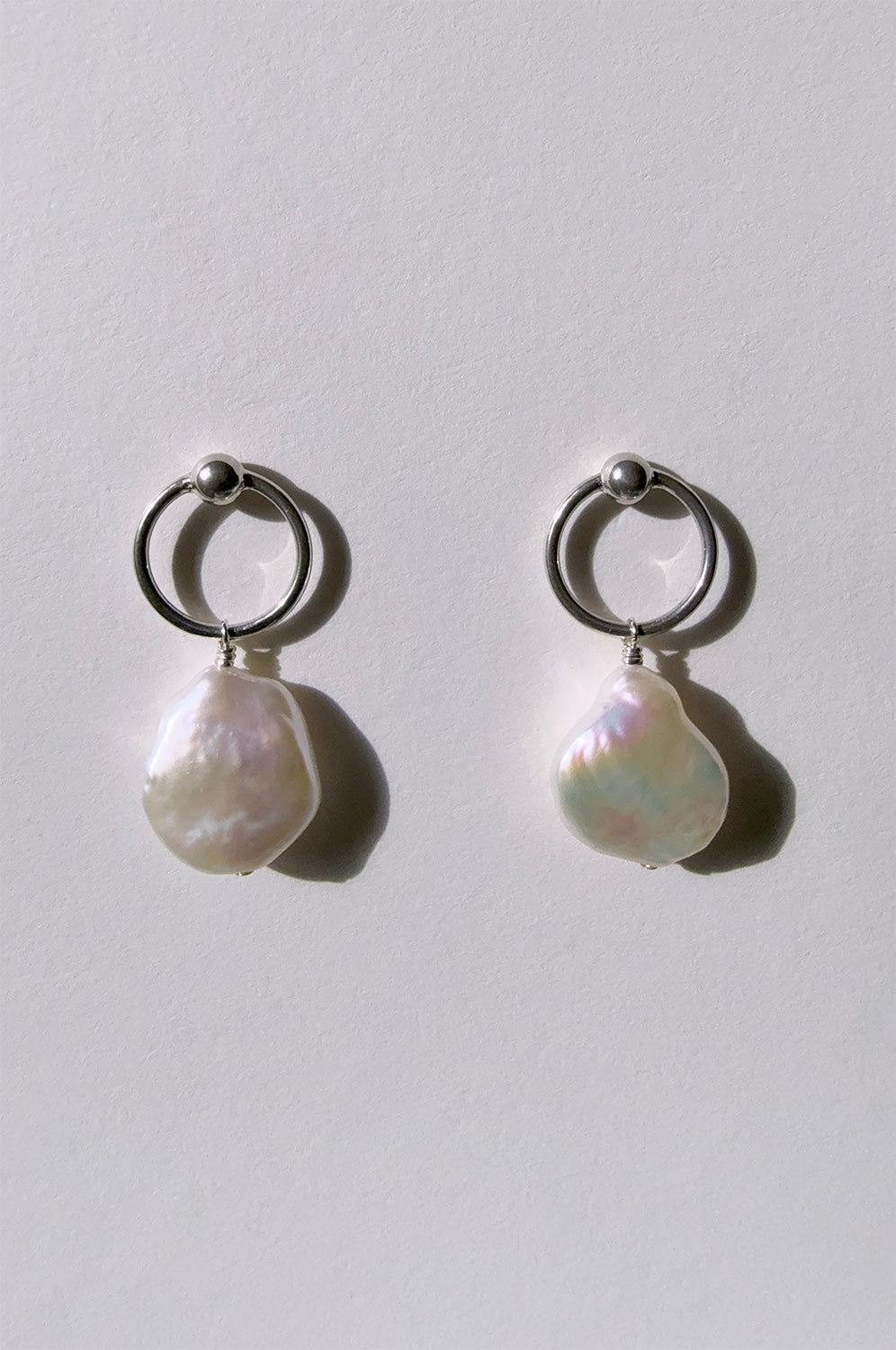 Pearl Hoop Earrings