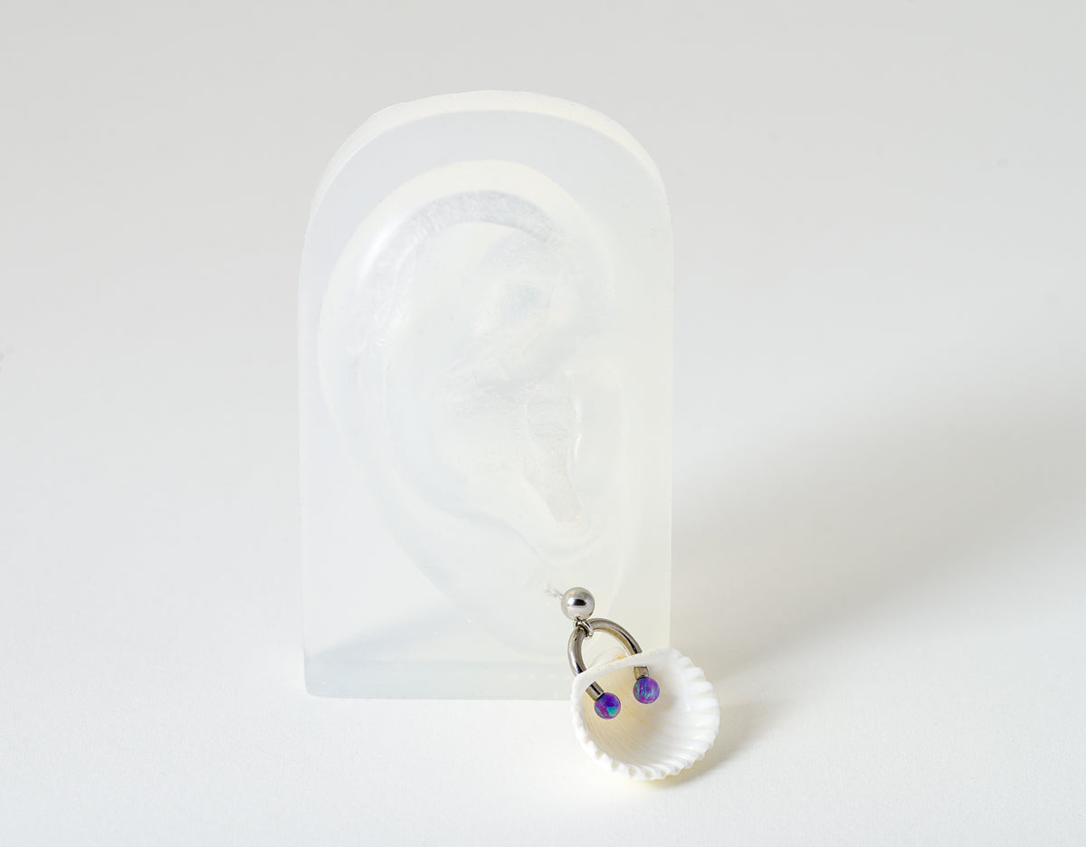 Opalite Ark Earrings – Soft Blonde - Main Image